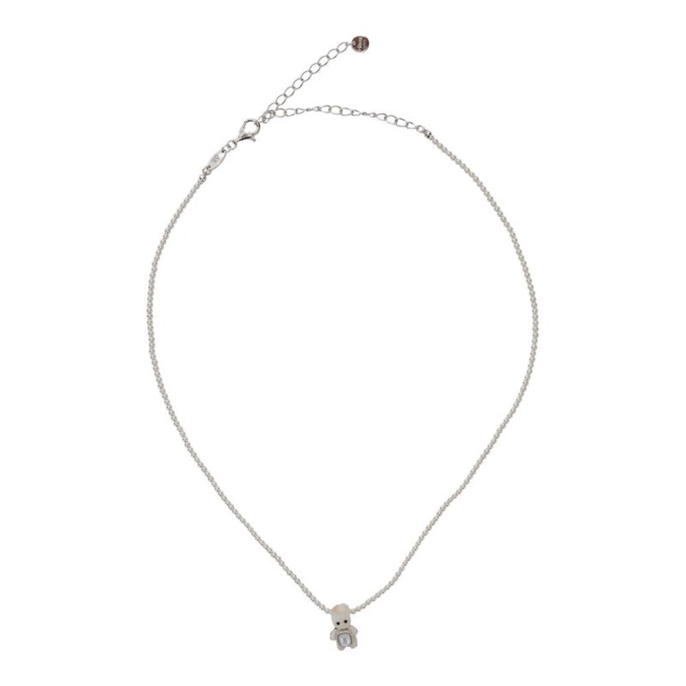 Yvmin Women Woven Mini Rabbit Necklace With White Mother-Of-Pearl For Women